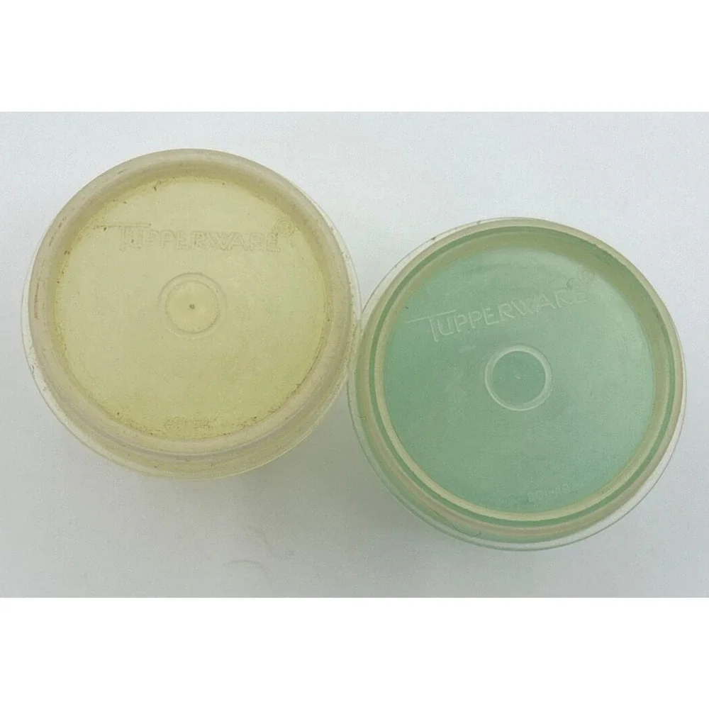 Vintage Tupperware Set of Two Mini Condiment‎ Cups 201-49 & 201-52 SKU U149